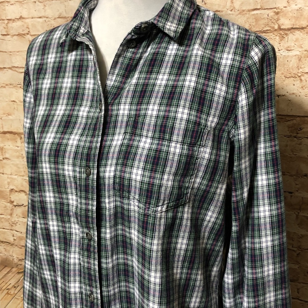 Madewell Boyfriend Plaid Button Down Shirt - Picture 3 of 8
